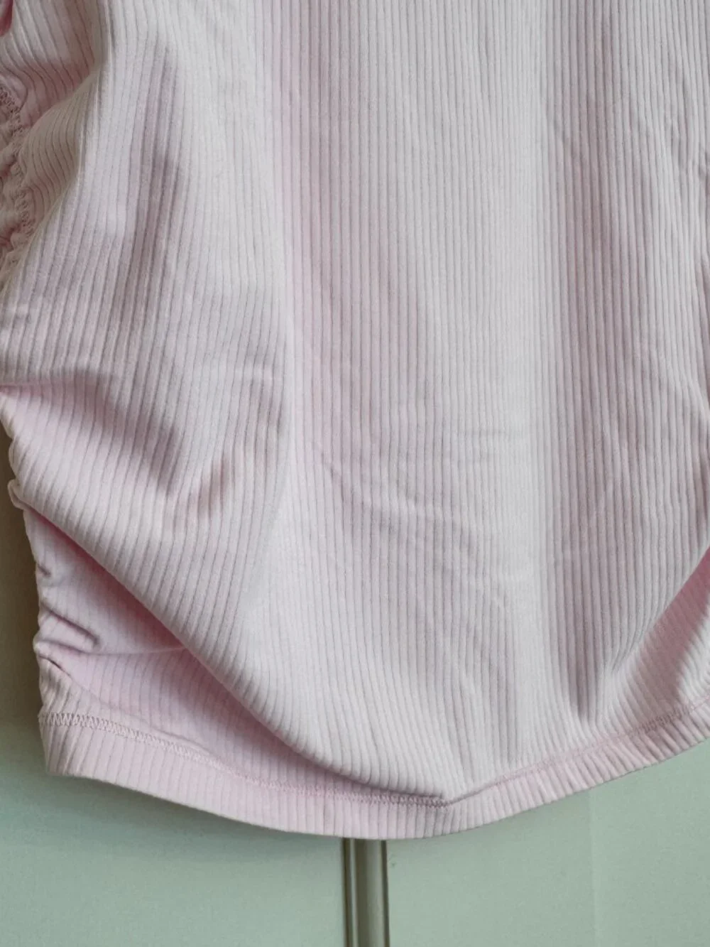 Lululemon All It Takes Ribbed Nulu Short Sleeve Ruched T Shirt Pink Size 8/10